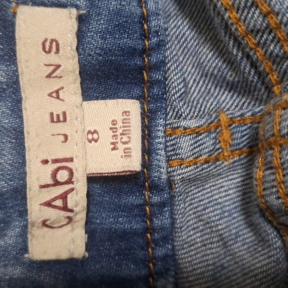 CAbi #222 Laguna Slim Boyfriend Jeans  Women's Midrise  Straight Leg Size 27 - Picture 8 of 8